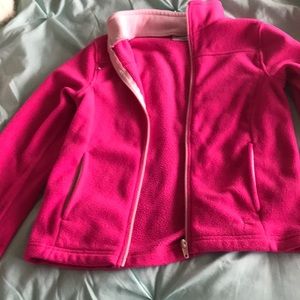 Pink zip up jacket